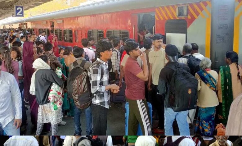 कुबेरेश्वर-धाम-कांवड़-यात्रा-के-कारण-भोपाल-स्टेशन-पर-भीड़,-रेलवे-ने-चलाई-स्पेशल-ट्रेन