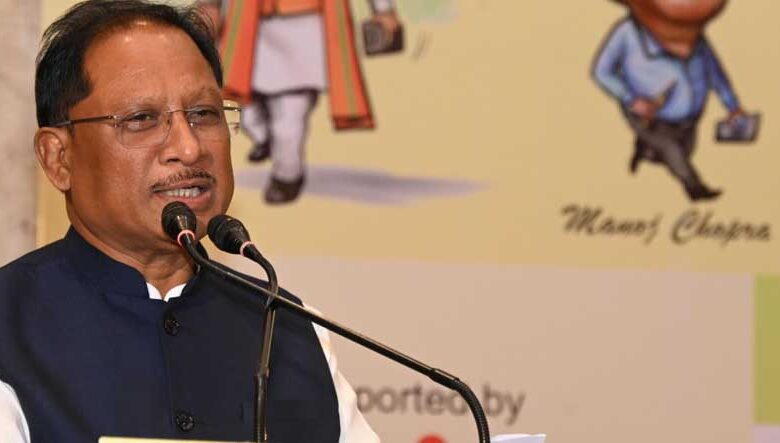 रायपुर-:-मनोरंजन-के-साथ-ही-कार्टून-समाज-को-जागरूक-करने-वाली-कला-भी-–-मुख्यमंत्री-साय