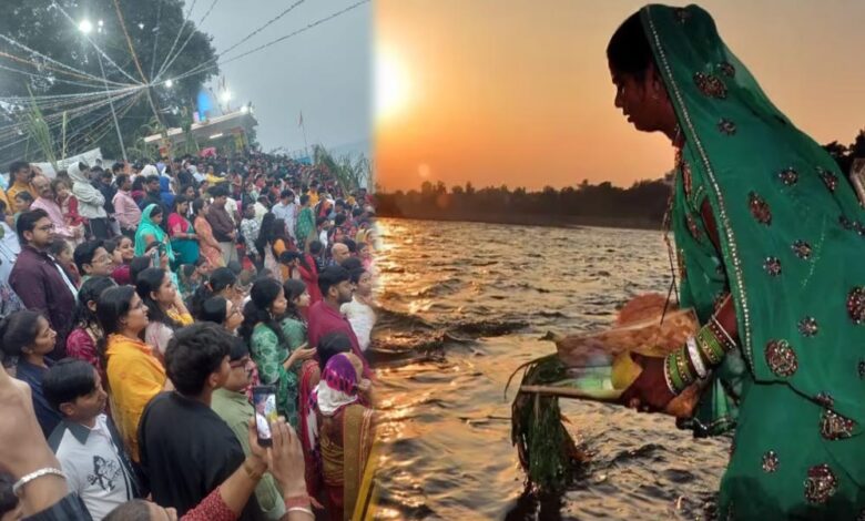 उगते-सूर्य-को-अर्घ्य-के-साथ-छठ-पूजा-संपन्न,-देशभर-के-घाटों-पर-उमड़ा-श्रद्धालुओं-का-सैलाब