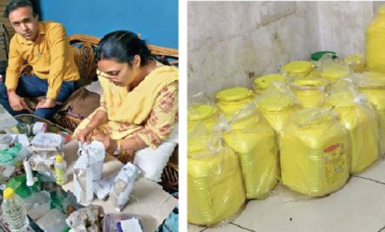 इंदौर-में-मिलावटखोरों-का-खुलासा,-सांची-अमूल-नोवा-के-नाम-पर-600-लीटर-नकली-घी-जब्त