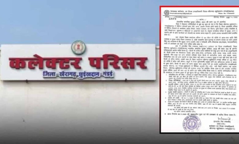 कलेक्टोरेट-के-100-मीटर-दायरे-में-धरना-प्रदर्शन-और-लाउडस्पीकर-पर-पाबंदी,-प्रशासन-ने-जारी-किया-आदेश