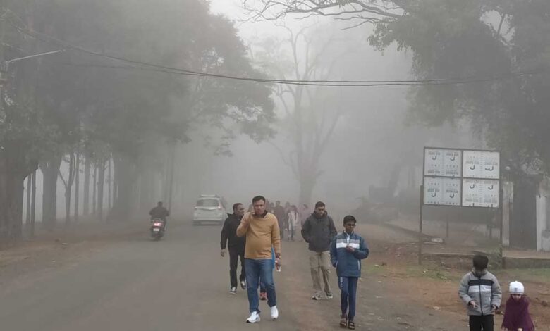 mp-में-सीजन-का-पहला-कोहरा,-मुरैना-रायसेन-में-विजिबिलिटी-50-मीटर,-14-जिलों-में-अलर्ट