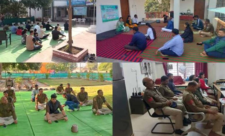 विश्व-ध्यान-दिवस-पर-मध्यप्रदेश-पुलिस-की-ऐतिहासिक-सहभागिता