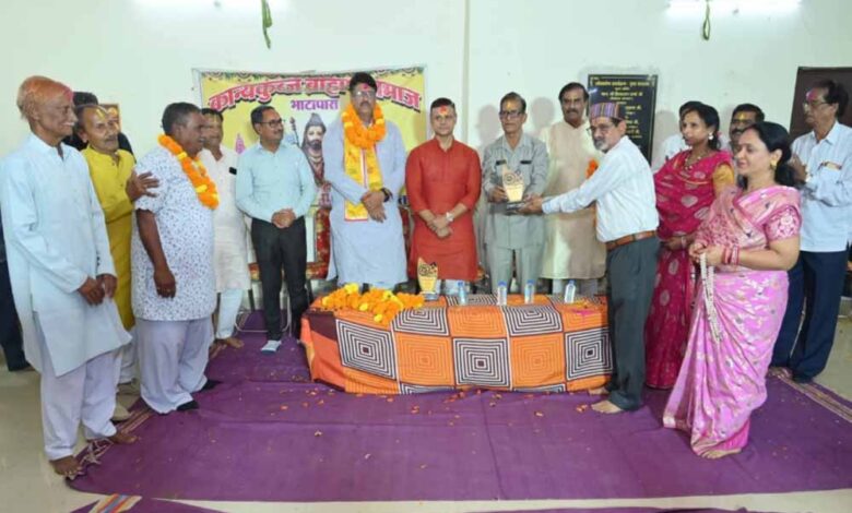 कान्यकुब्ज-ब्राम्हण-समाज-भाटापारा-ने-किया-अंजय-का-भावभीना-स्वागत