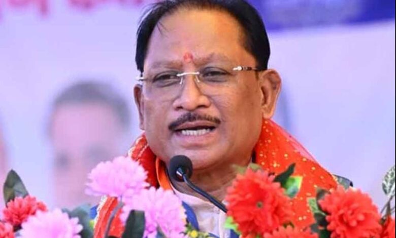मुख्यमंत्री-साय-ने-जुनवानी-नर्मदा-धाम-में-की-पंच-कुंडीय-रुद्र-महायज्ञ-की-परिक्रमा