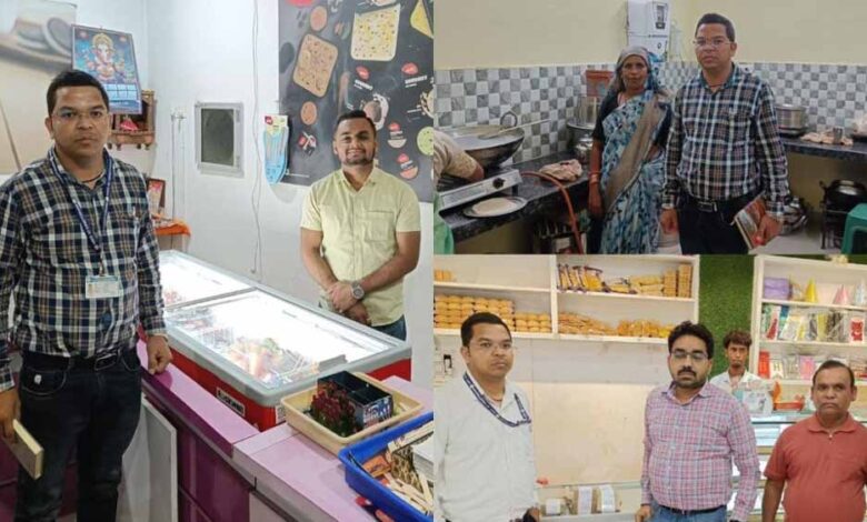 खाद्य विभाग का बड़ा एक्शन: एक्सपायरी सामान जब्त, कैंटीन और दुकानों में मिलीं गंभीर खामियां