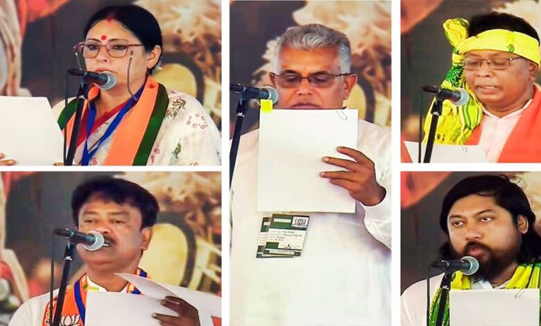 शुभेंदु-अधिकारी-बने-बंगाल-के-नए-cm,-पीएम-मोदी-और-nda-शासित-राज्यों-के-cm-रहे-गवाह