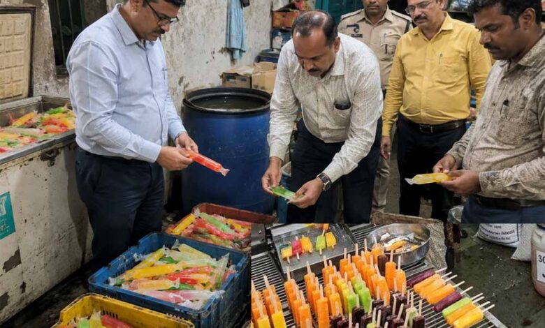 इंदौर-में-खाद्य-विभाग-की-बड़ी-कार्रवाई,-बोरिंग-के-पानी-से-बनी-आइस-कैंडी-जब्त